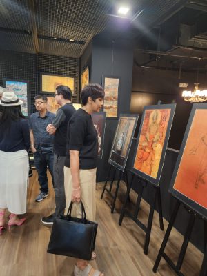 Painting exhibition “Peace and Harmony” was held at 10 Square Gallery, Singapore  by Jimmy Engineer (Part One)