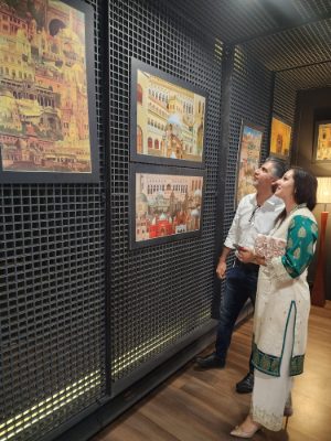 Painting exhibition “Peace and Harmony” was held at 10 Square Gallery, Singapore  by Jimmy Engineer (Part One)