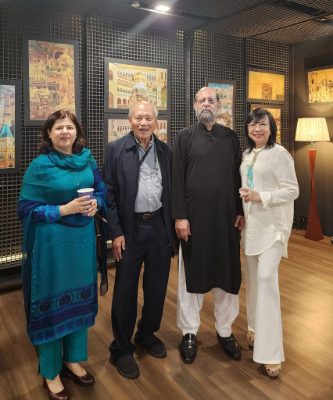 Painting exhibition “Peace and Harmony” was held at 10 Square Gallery, Singapore  by Jimmy Engineer (Part One)