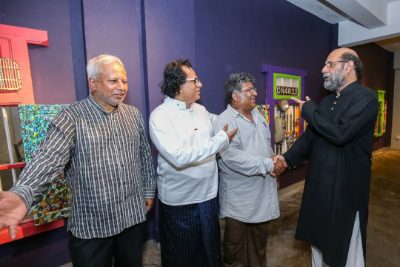 The joint exhibition between Jimmy Engineer and Mueen Saheed at Billari Art Gallery in Colombo, Sri Lanka