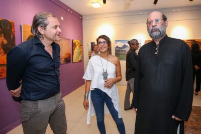 The joint exhibition between Jimmy Engineer and Mueen Saheed at Billari Art Gallery in Colombo, Sri Lanka