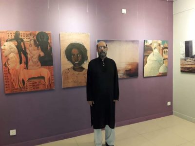 The joint exhibition between Jimmy Engineer and Mueen Saheed at Billari Art Gallery in Colombo, Sri Lanka