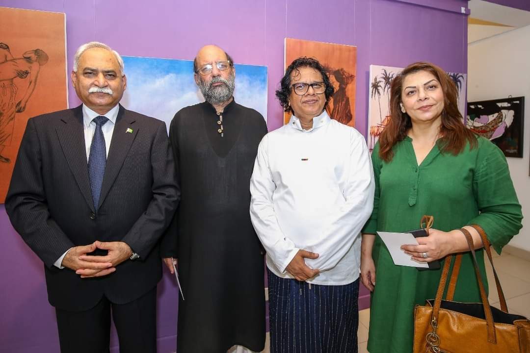 The joint exhibition between Jimmy Engineer and Mueen Saheed at Billari Art Gallery in Colombo, Sri Lanka