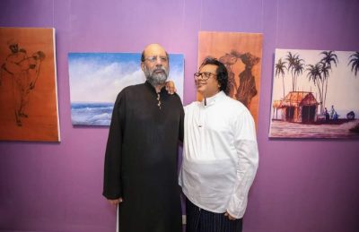 The joint exhibition between Jimmy Engineer and Mueen Saheed at Billari Art Gallery in Colombo, Sri Lanka