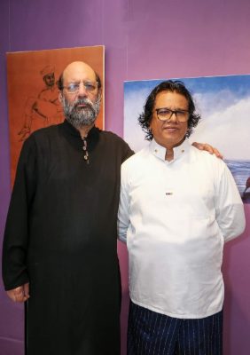 The joint exhibition between Jimmy Engineer and Mueen Saheed at Billari Art Gallery in Colombo, Sri Lanka