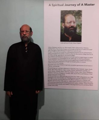 The joint exhibition between Jimmy Engineer and Mueen Saheed at Billari Art Gallery in Colombo, Sri Lanka